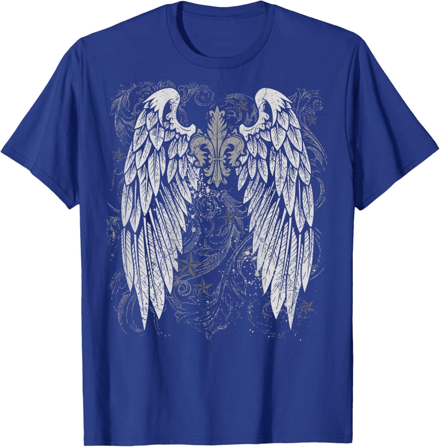 Grunge Wings Angel On Back y2k 2000s Goth Vintage Harajuku T-Shirt - T-Shirt | Royal