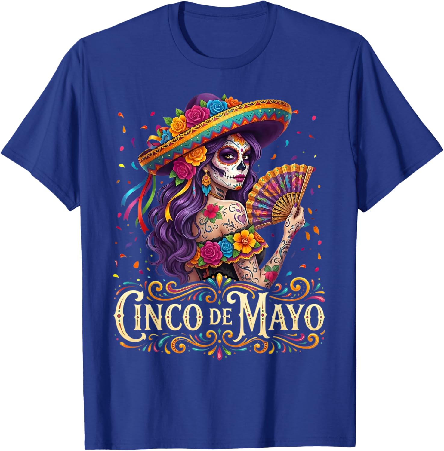 Cinco De Mayo Mexican Fiesta 5 De Mayo Girls Women T-Shirt - T-Shirt | Royal