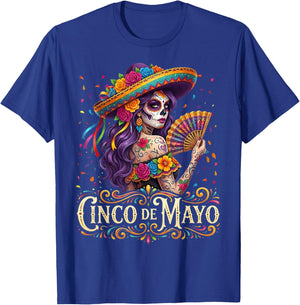 Cinco De Mayo Mexican Fiesta 5 De Mayo Girls Women T-Shirt - T-Shirt | Royal