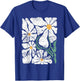 Daisy Floral Boho Retro Flower Wildflower Lover Botany T-Shirt - T-Shirt | Royal