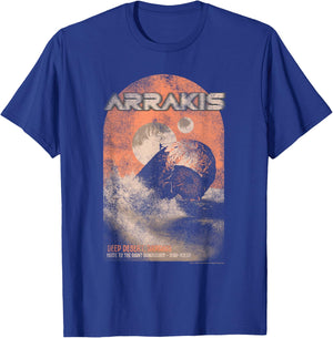 Dune Visit Arrakis and See The Giant Sandworm Fantasy Movie T-Shirt - T-Shirt | Royal