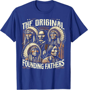 The Original Founding Fathers Native American Themed T-Shirt - T-Shirt | Royal