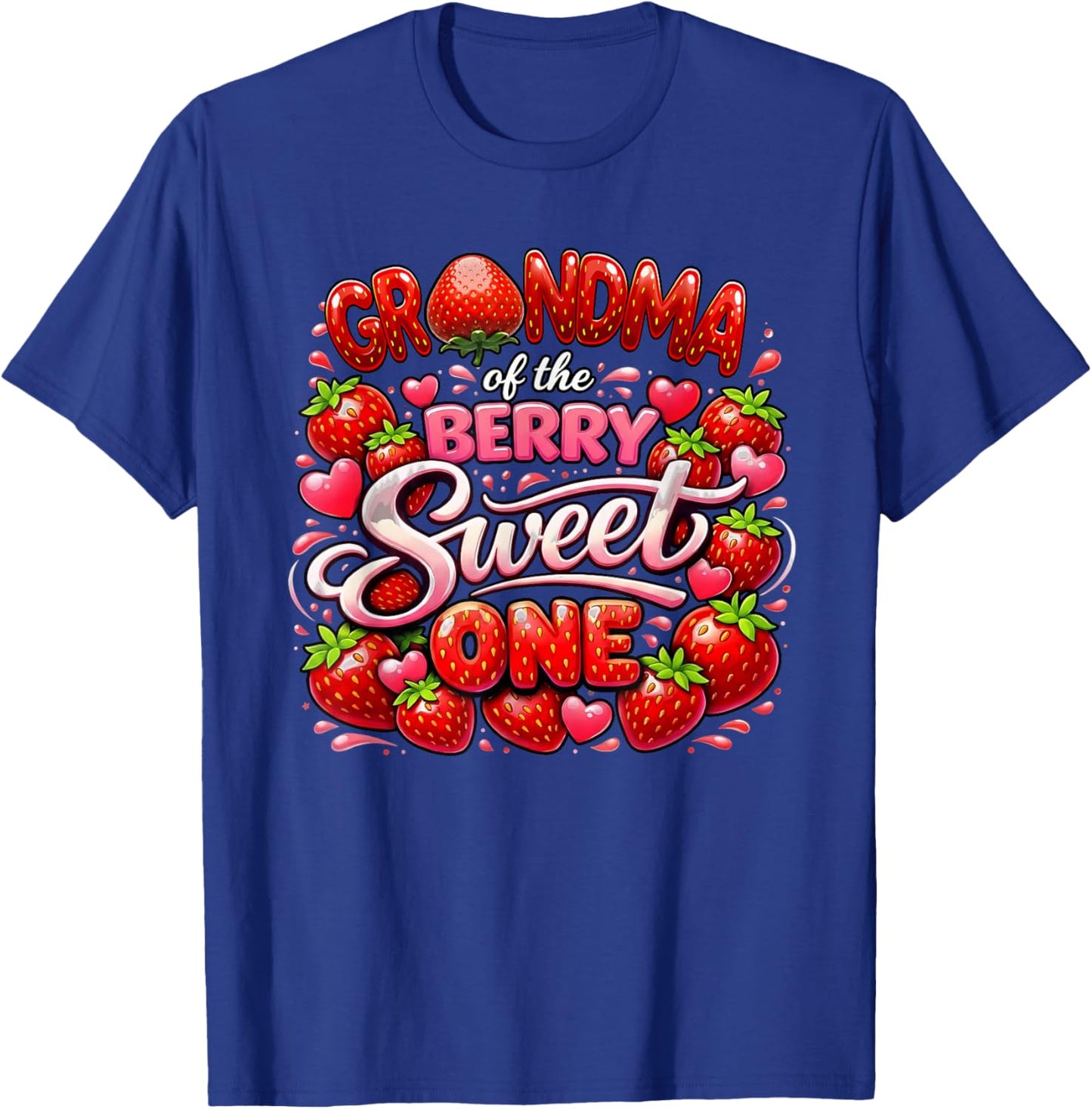 Grandma of The Berry Sweet One 1st Birthday Girl T-Shirt - T-Shirt | Royal