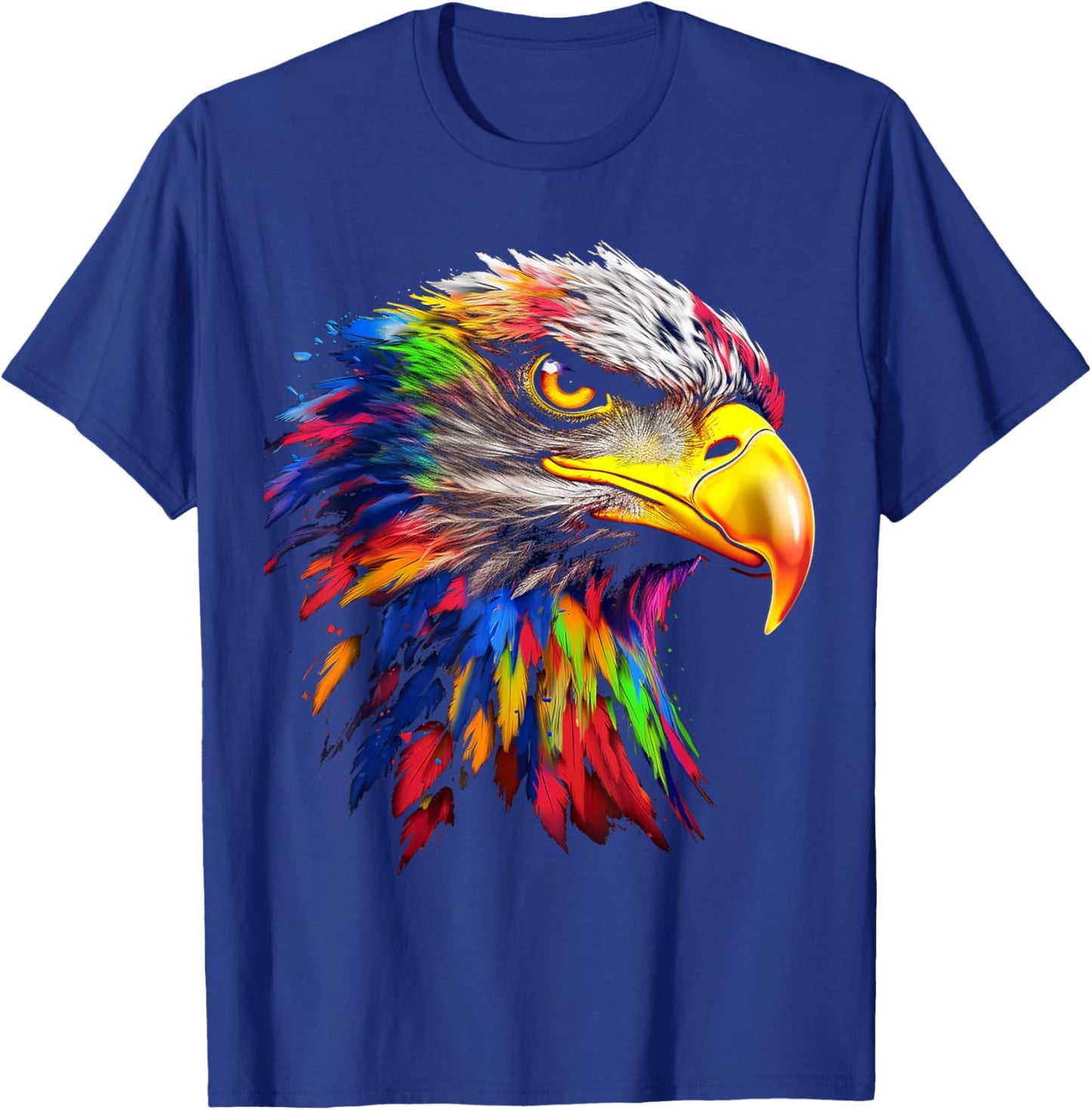 Adlergesicht Kunst Tier bunt Druck Grafik Vogel Adler T-Shirt - T-Shirt | Royal