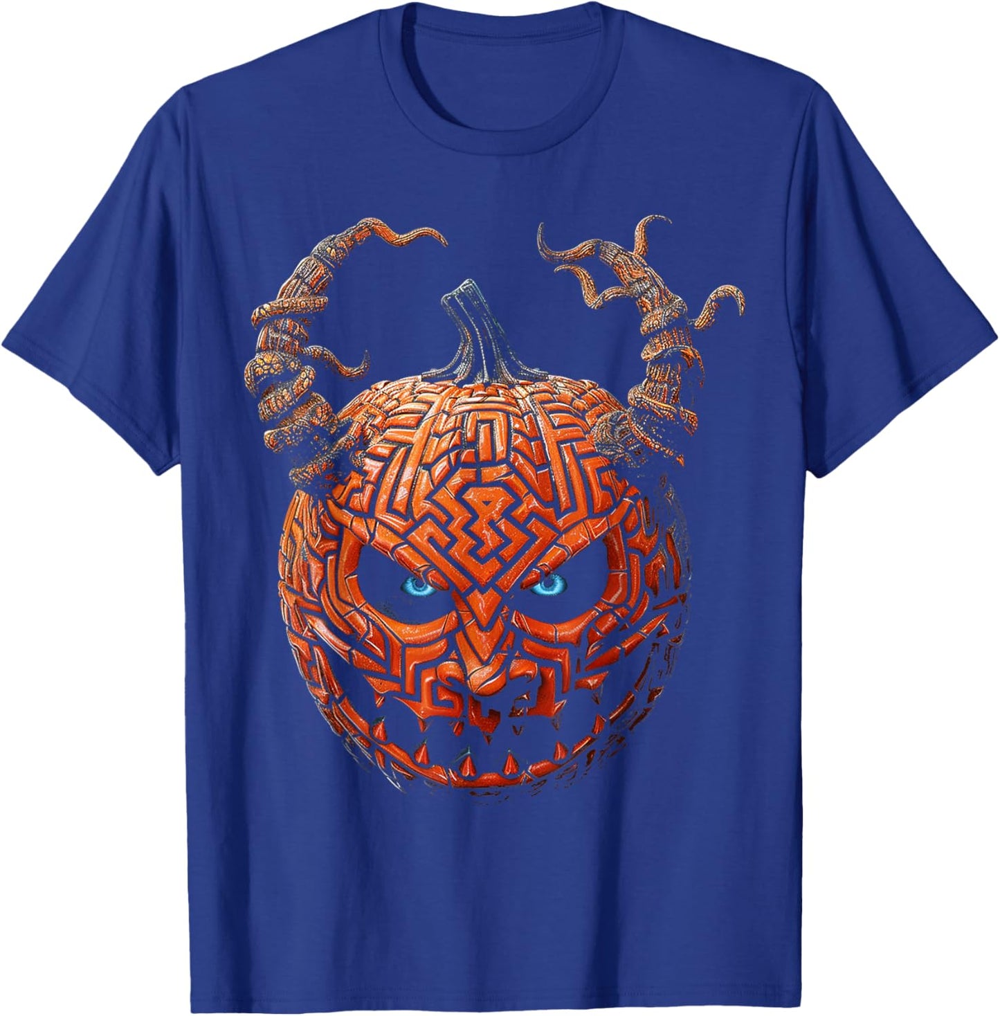 Pumpkin Costume Halloween Graphic Art Pumpkin T-Shirt - T-Shirt | Royal