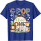 G-Pop Of The Wild One 1St Birthday Safari Jungle Woodland T-Shirt - T-Shirt | Royal