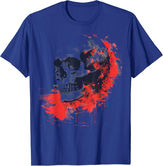 Halloween Maroon and Ebony Splatter T-Shirt - T-Shirt | Royal