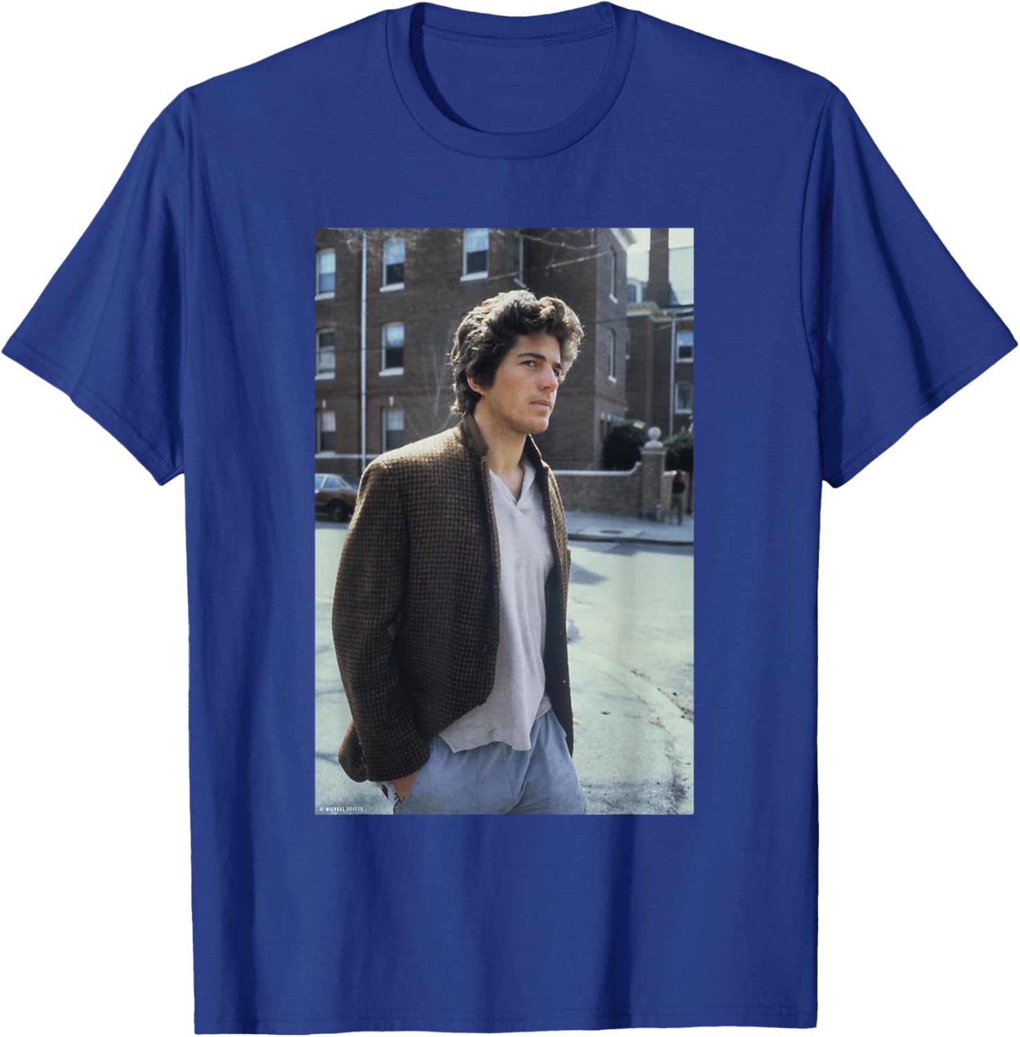 Journalist John F Kennedy JFK Jr by Michael Grecco T-Shirt - T-Shirt | Royal
