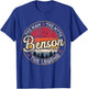 Benson The Man The Myth The Legend Personalized Name T-Shirt - T-Shirt | Royal