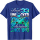 Level 33 Unlocked Awesome Since 1993 33rd Birthday Gamer T-Shirt - T-Shirt | Royal
