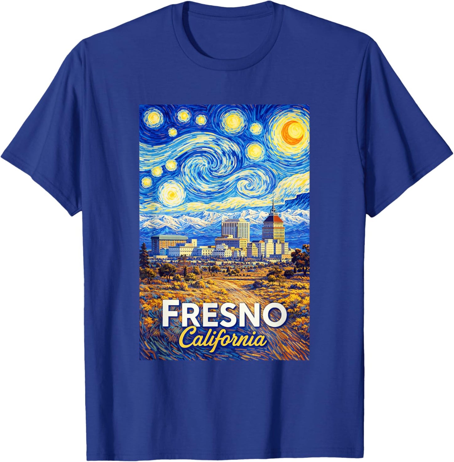 Fresno California T-Shirt - T-Shirt | Royal