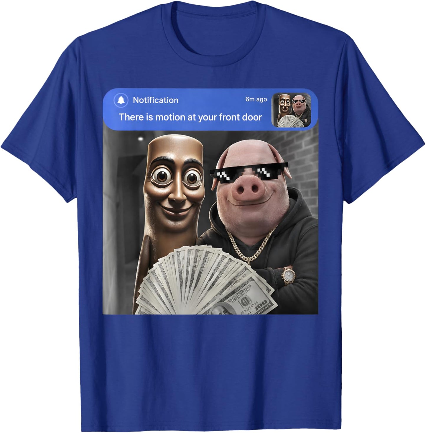 Funny Tung Tung Tung Sahur, John Pork Brainrot Gift Kids T-Shirt - T-Shirt | Royal