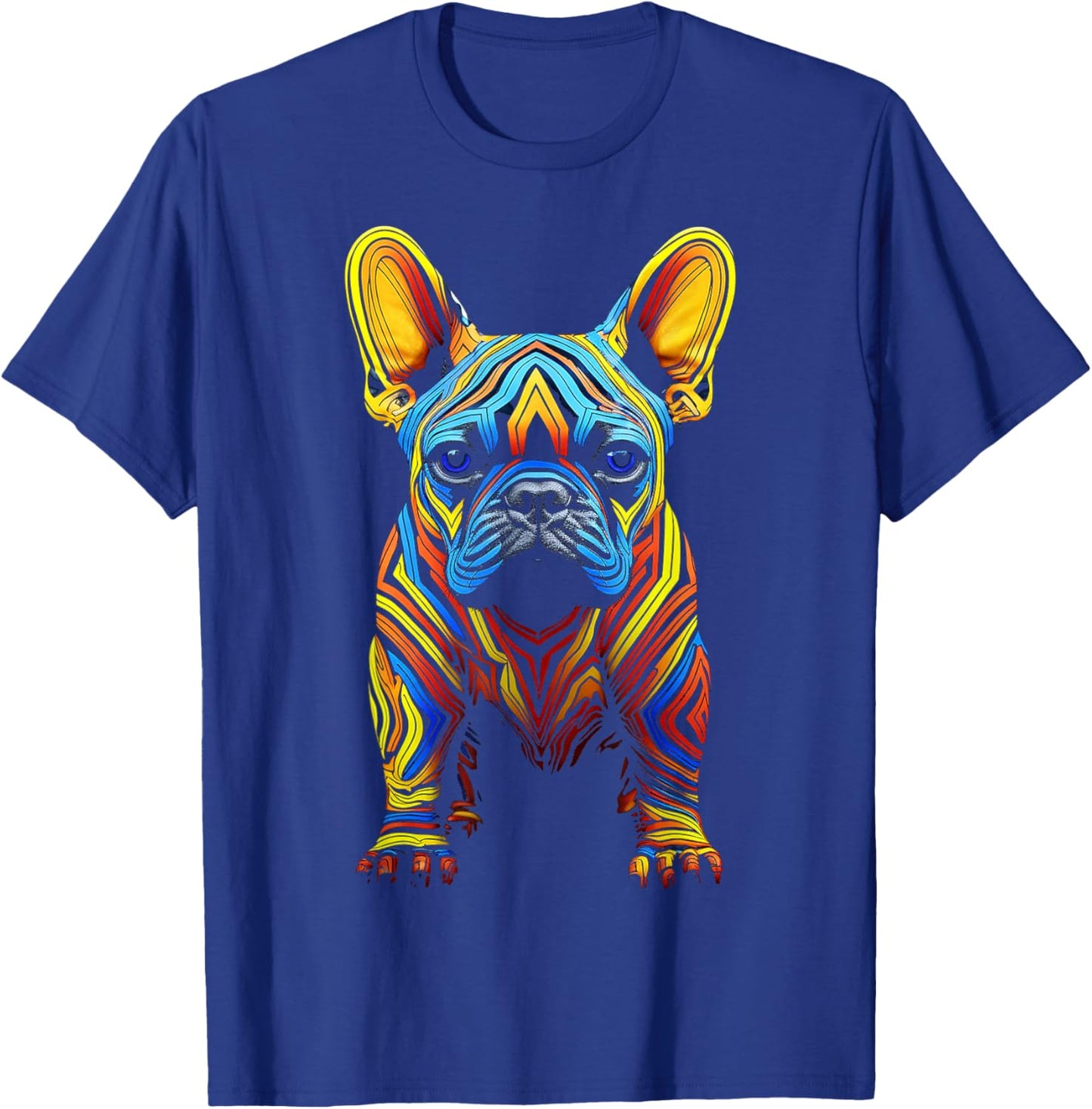 French Bulldog Motif Pet Art Dog French Bulldog T-Shirt - T-Shirt | Royal