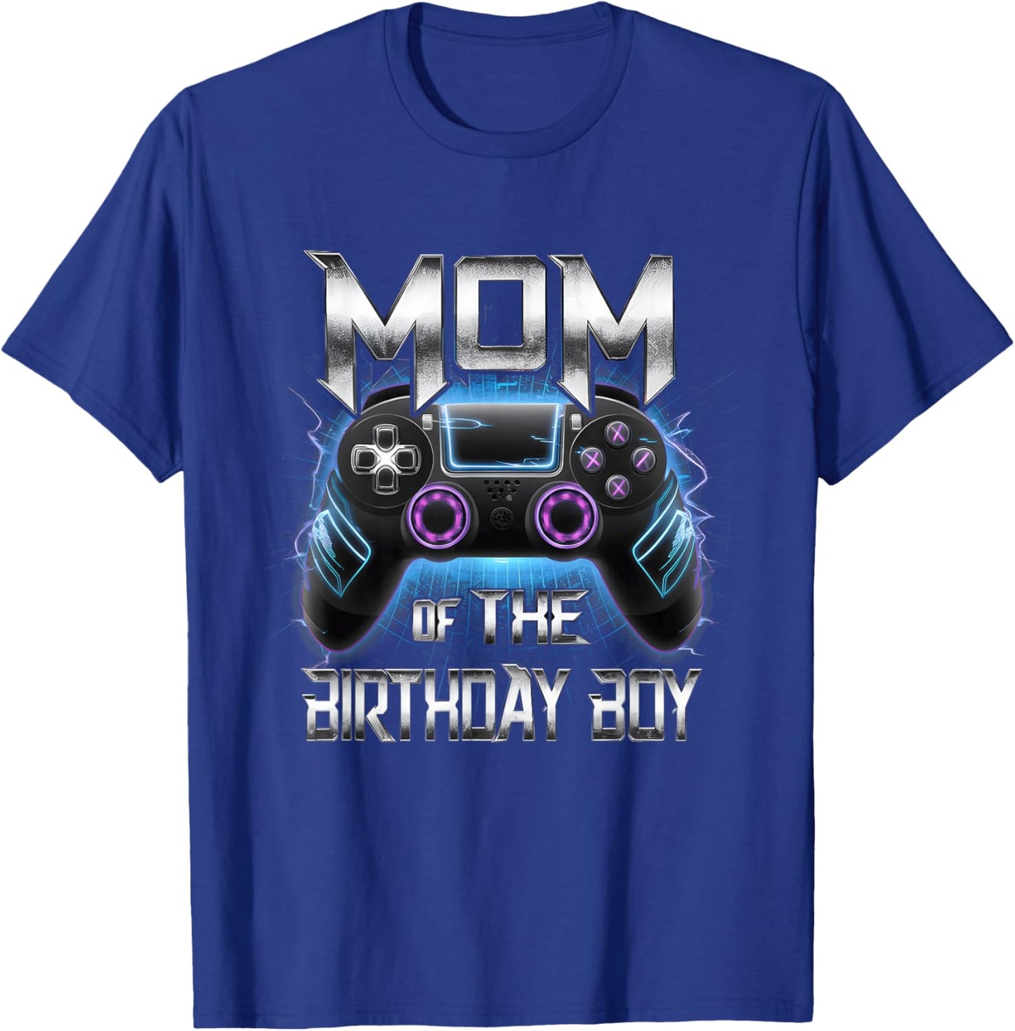 Mom of the Birthday Boy Matching Video Game Birthday Party T-Shirt - T-Shirt | Royal