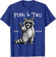 Feral and Two Funny Raccoon 2nd Birthday T-Shirt - T-Shirt | Royal