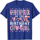 Godfather of The Birthday Cowgirl Rodeo Western Country T-Shirt - T-Shirt | Royal