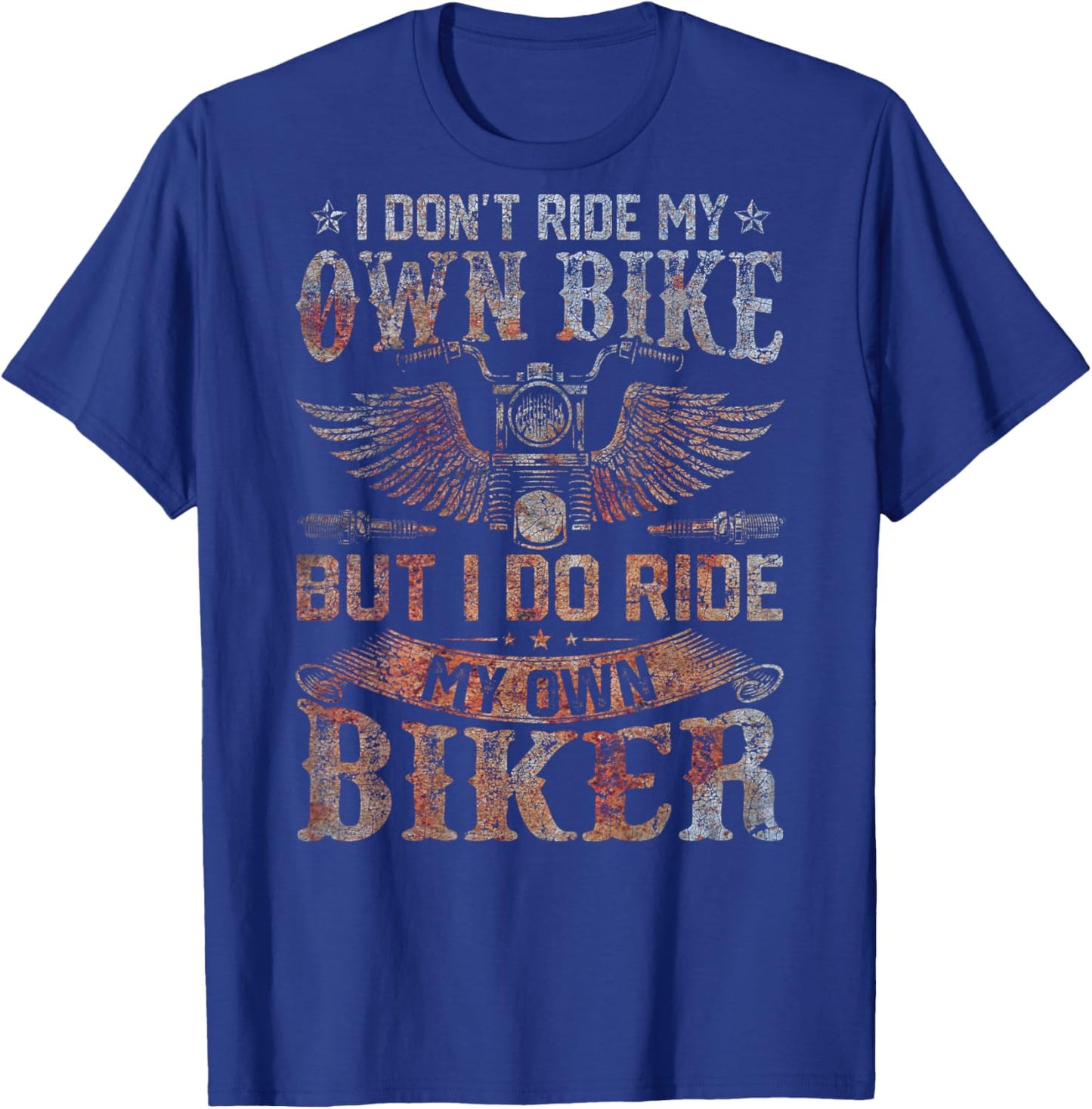 (ON BACK) i dont ride my own bike shirts women T-Shirt - T-Shirt | Royal