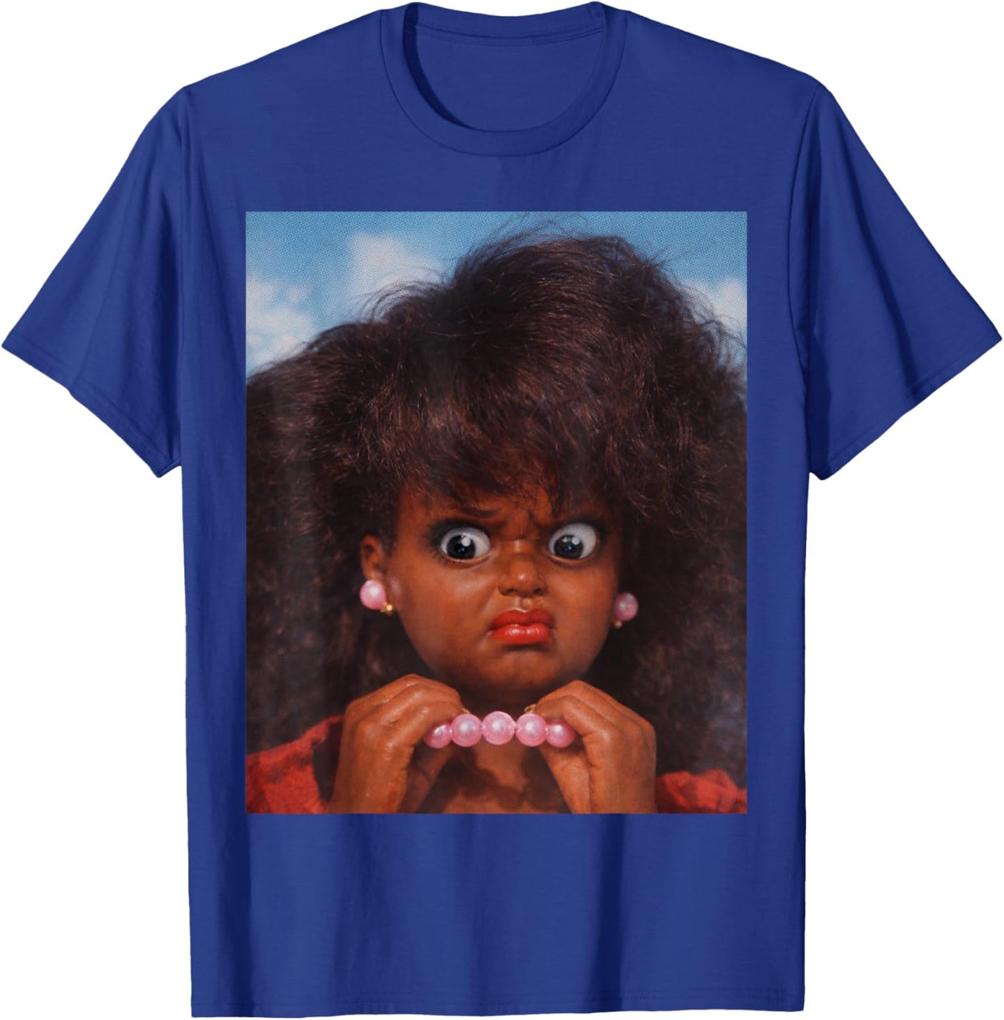 Funny Black Disgusted Doll Face Meme Women T-Shirt - T-Shirt | Royal