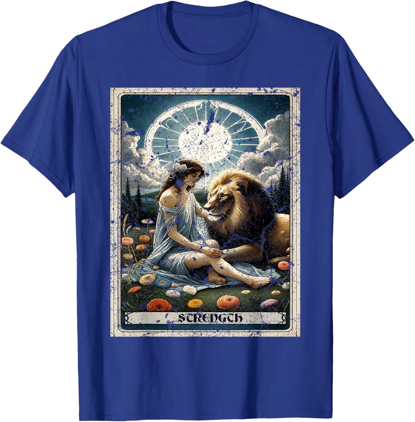 Strength Tarot Card T-Shirt - T-Shirt | Royal