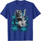 Cool Guitar Cat Kittie Rock Band Music Thunder Rockstar Men Women T-Shirt - T-Shirt | Royal