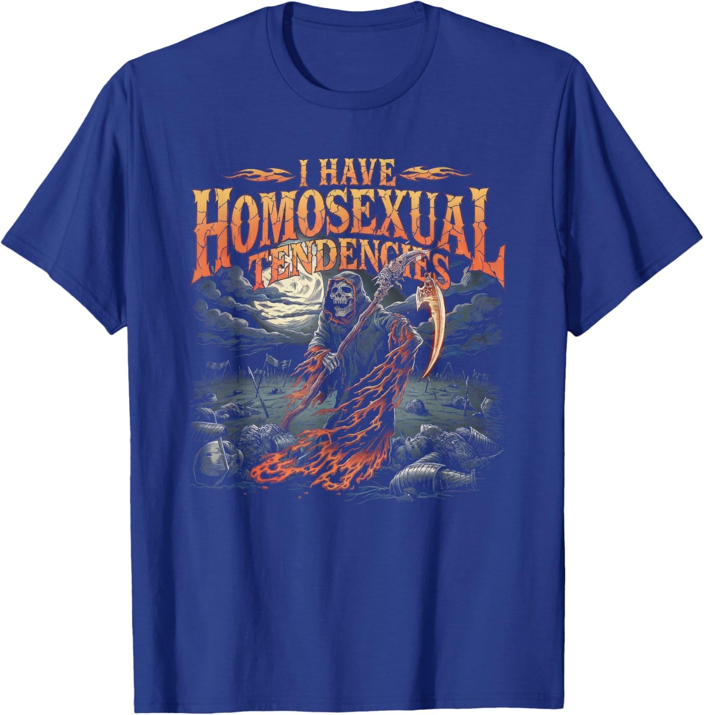 I Have Homosexual Tendencies Men Funny Skeleton Meme T-Shirt - T-Shirt | Royal