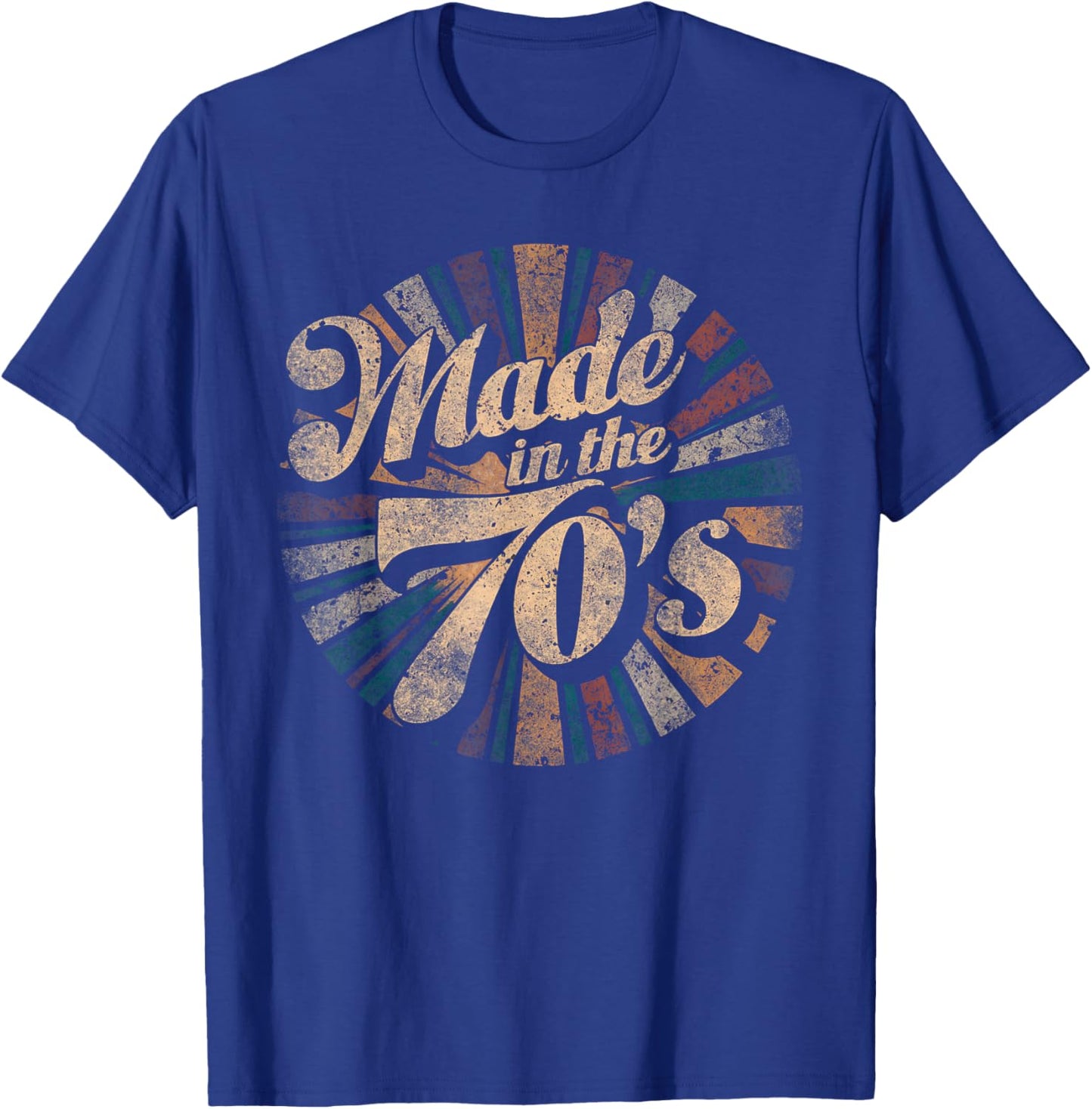 Retro Vintage 70s Party Design Made In The 70's T-Shirt - T-Shirt | Royal