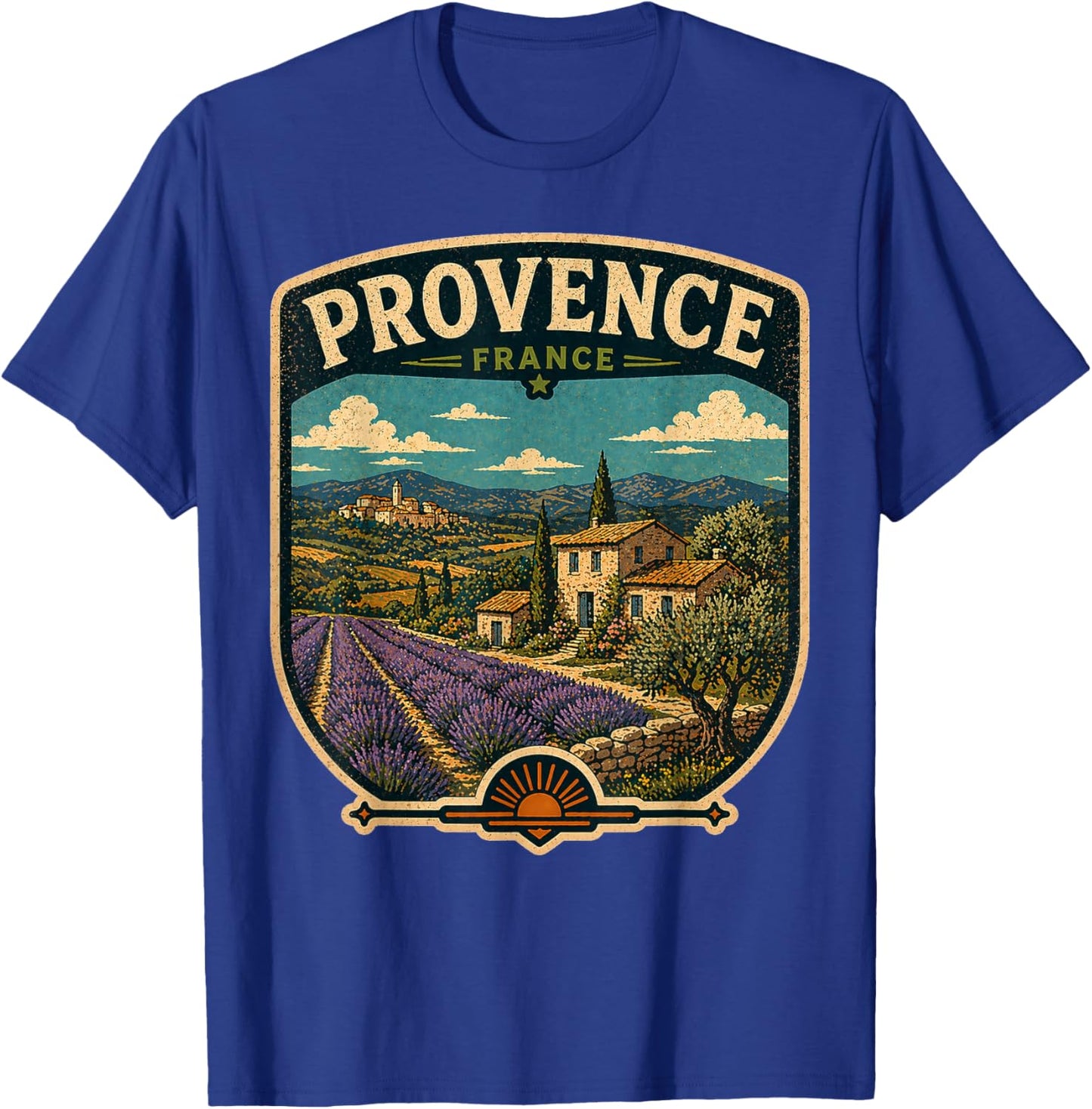 Provence France Voyage en Famille Vacances Provence T-Shirt - T-Shirt | Royal