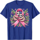 Breast Cancer Awareness Sloth Ribbon T-Shirt - T-Shirt | Royal