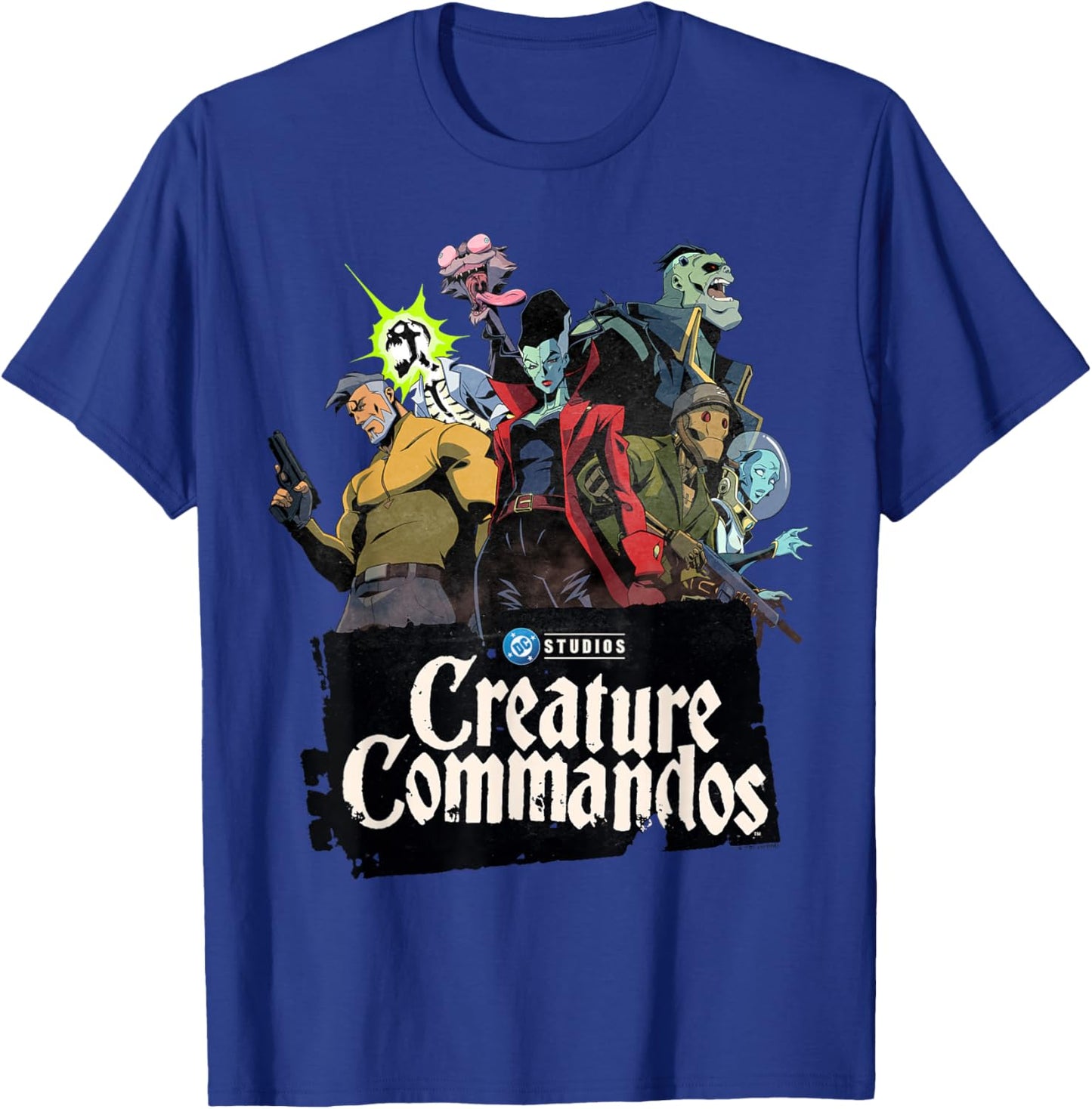 Creature Commandos Group Pose T-Shirt - T-Shirt | Royal