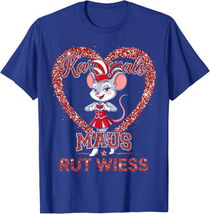 Carnival Mouse Rut Wess Cologne Fancy Dress Red White Look T-Shirt - T-Shirt | Royal