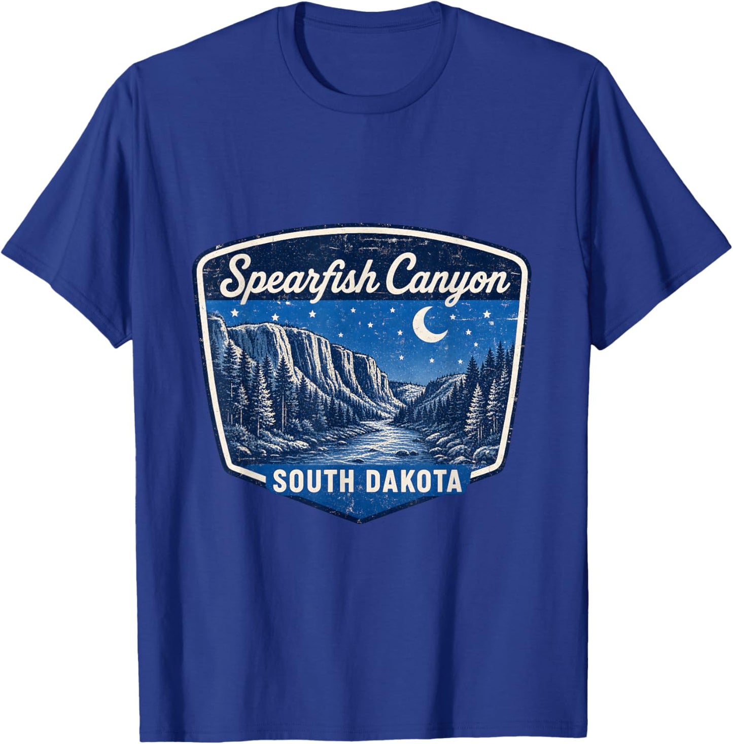 Spearfish Canyon South Dakota Nature Landscape Outdoor T-Shirt - T-Shirt | Royal
