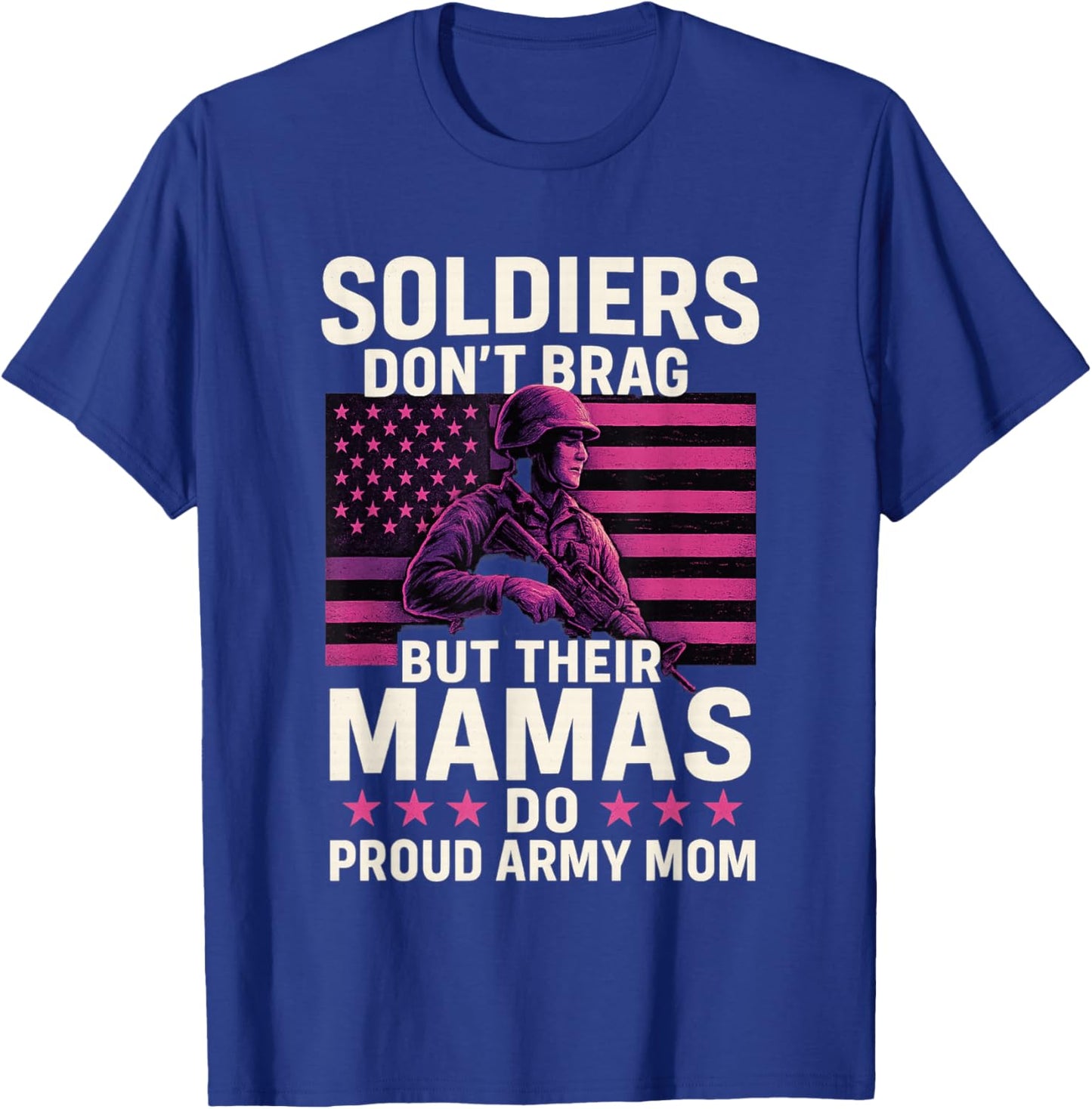 Proud Military Mom Mothers Day T-Shirt - T-Shirt | Royal