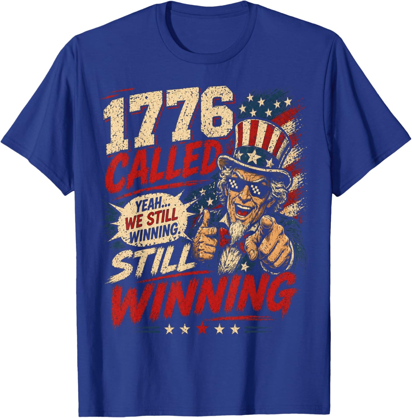 250 Years American 250th Anniversary USA Patriotic 4th July T-Shirt - T-Shirt | Royal