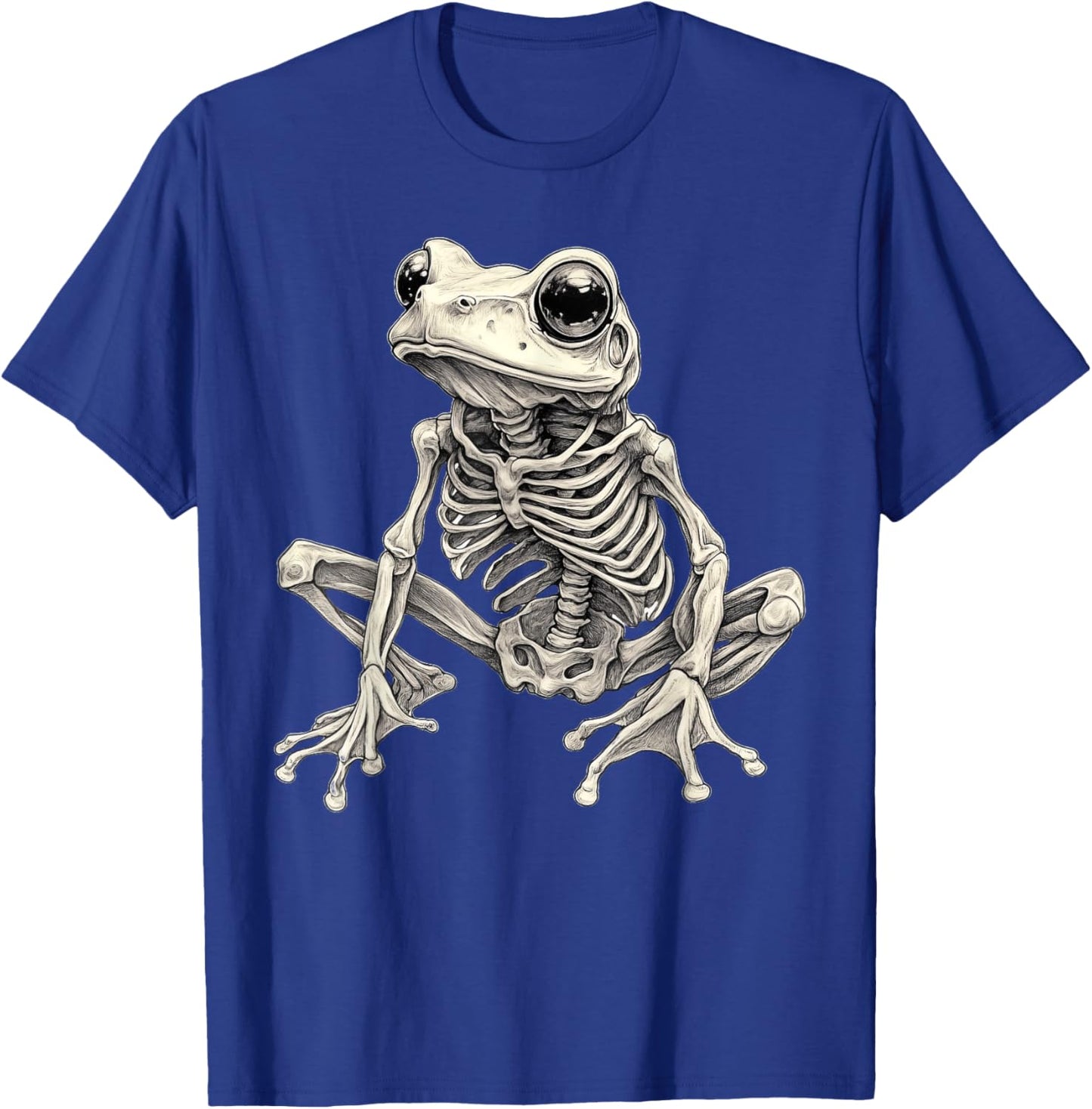 Frog Skeleton Halloween T-Shirt - T-Shirt | Royal