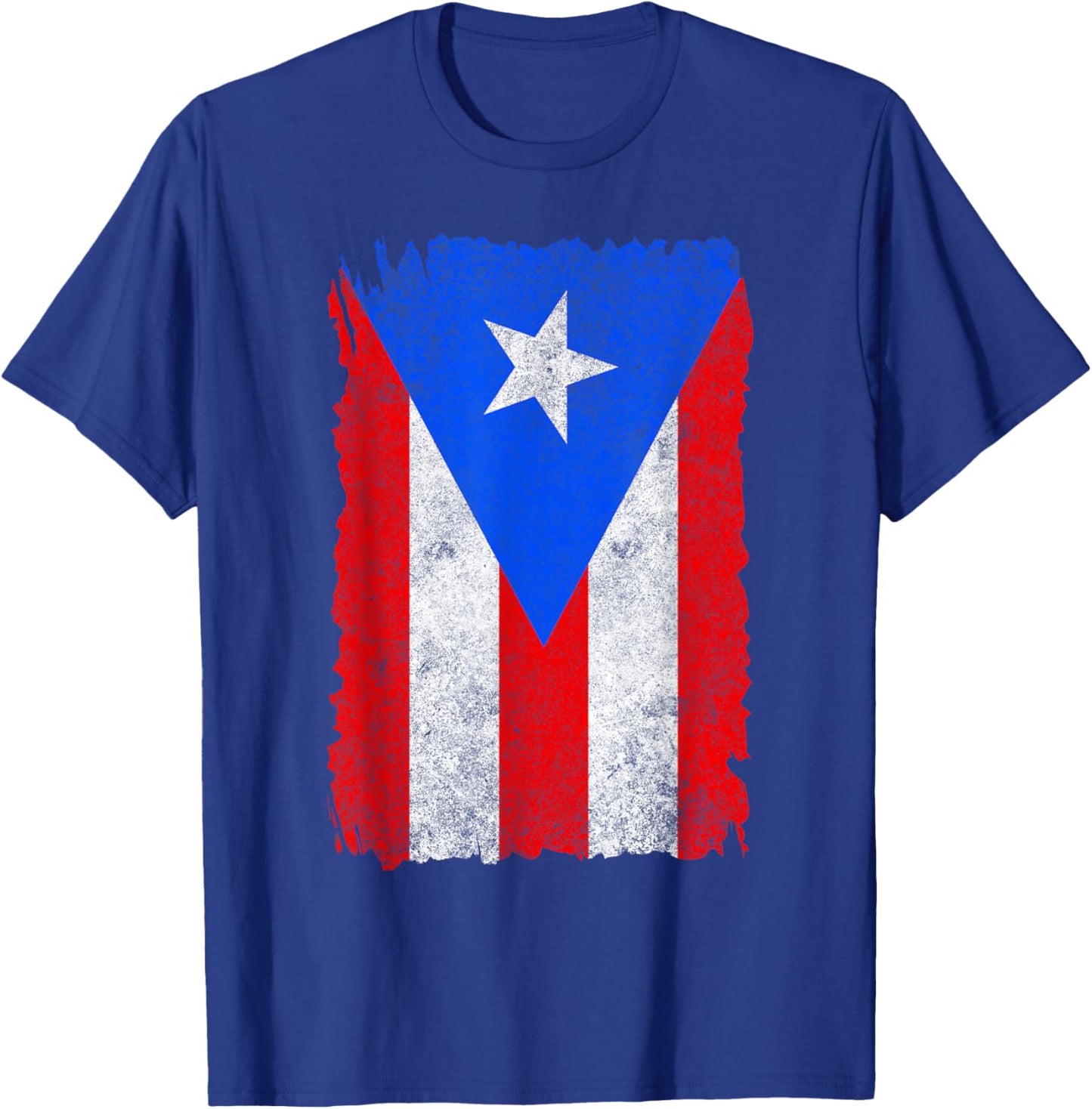 Vintage Boricua Puerto Rican Puerto Rico PR Flag Pride Roots T-Shirt - T-Shirt | Royal