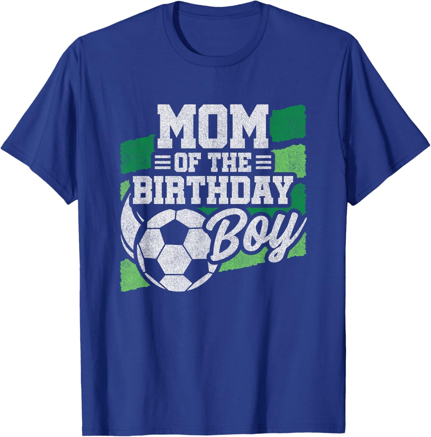 Soccer Birthday - Boys Soccer Party - Birthday Mom T-Shirt - T-Shirt | Royal