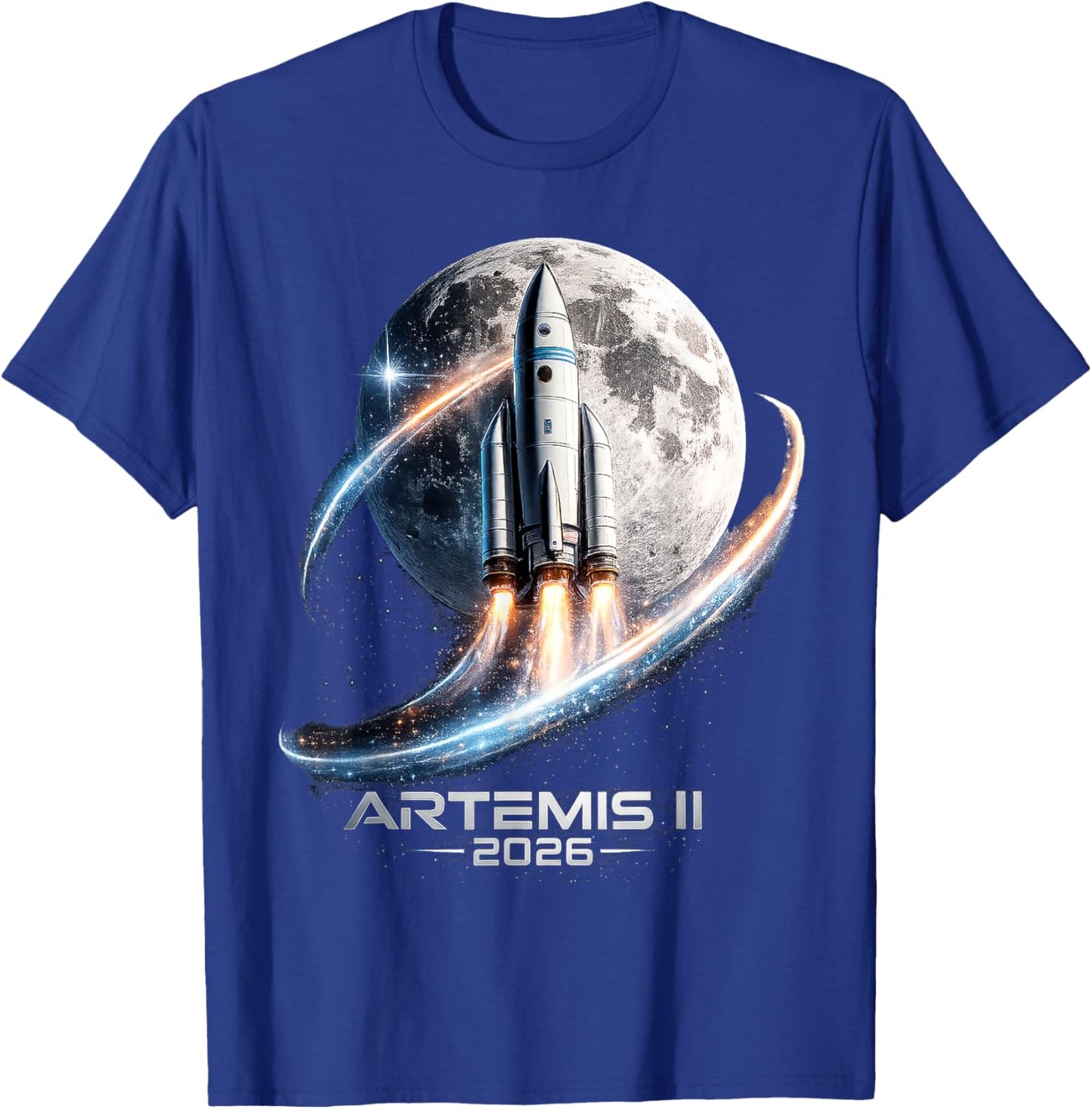Artemis II Launch to The Moon 2026 T-Shirt - T-Shirt | Royal