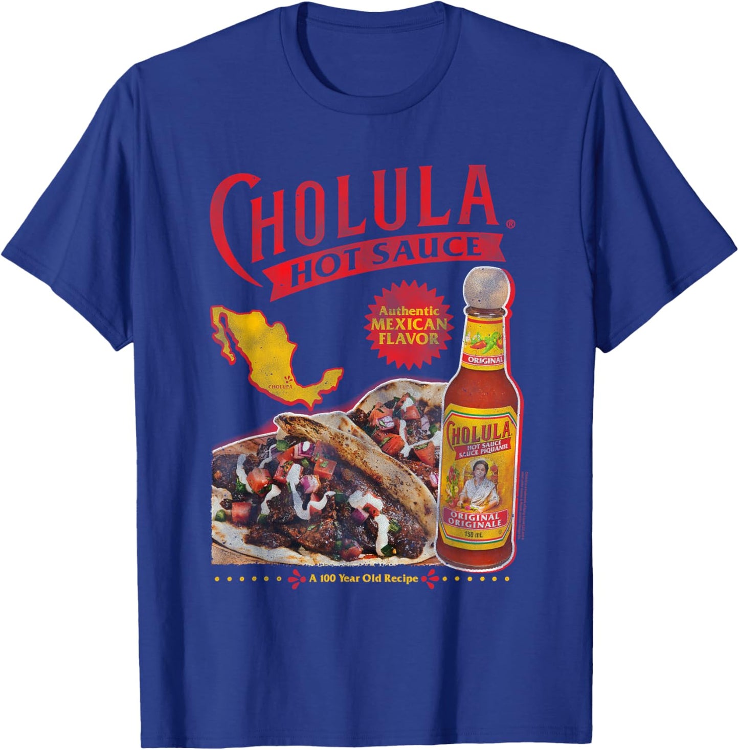 Cholula Authentic Mexican Flavor Hot Sauce T-Shirt - T-Shirt | Royal