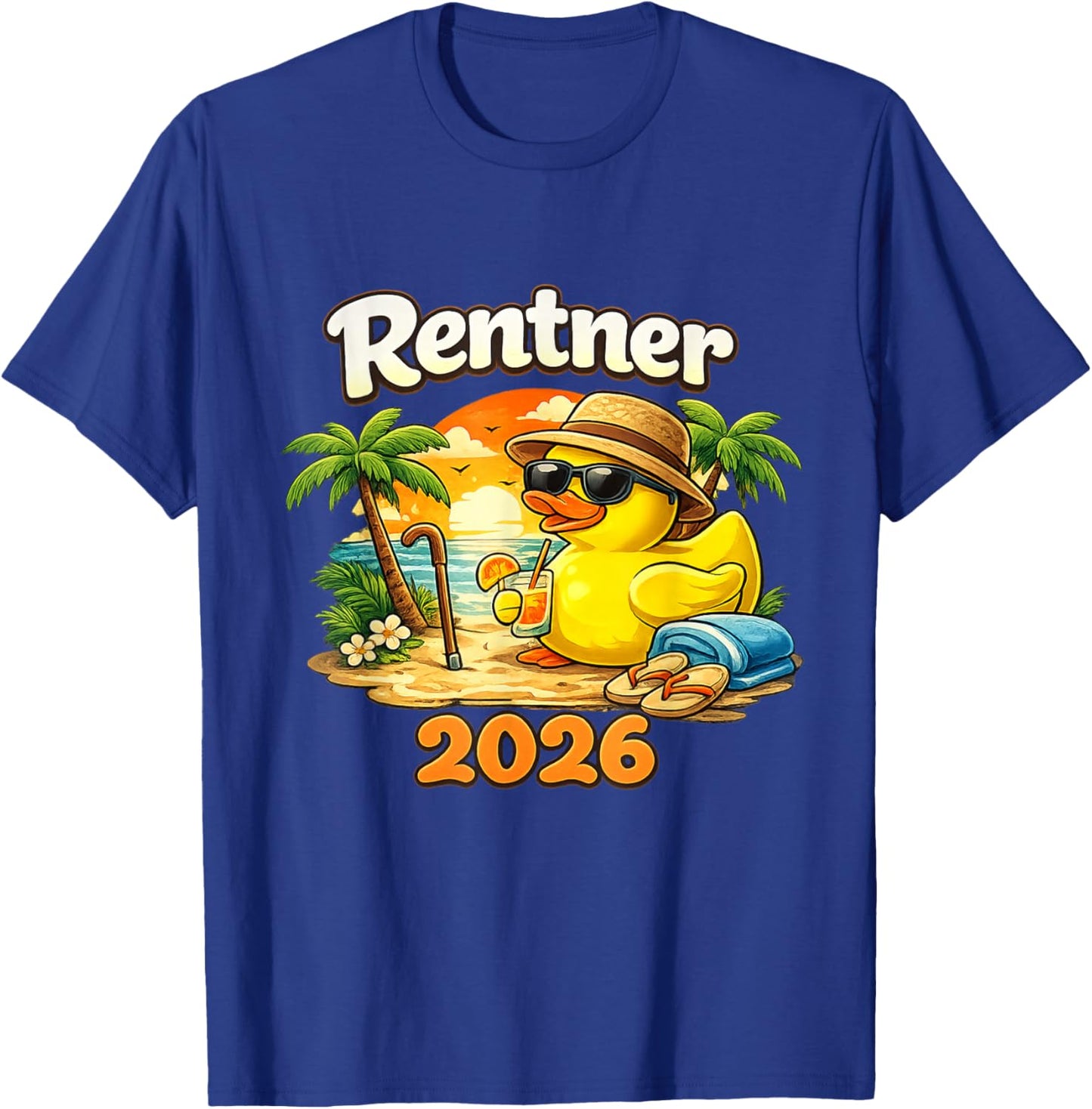 Ruhestand Pensionierung Rente 2026 Ente Rentner T-Shirt - T-Shirt | Royal