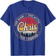 Chris The Man The Myth The Legend Personalized Name T-Shirt - T-Shirt | Royal