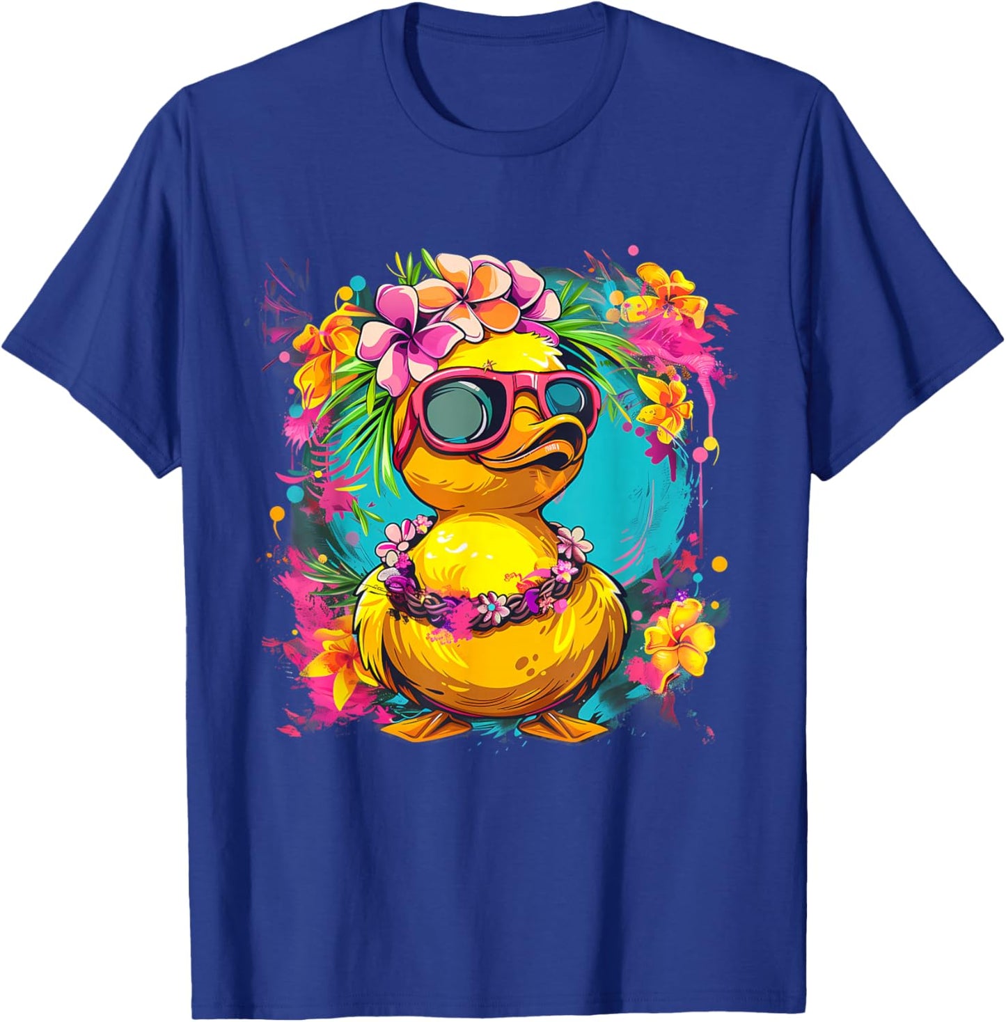 Rubber Duck Hawaiian Rubber Duckling Rubber Duckie Hawaii T-Shirt - T-Shirt | Royal