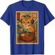 Kawaii Anime Gamer Cat Ramen Retro Japanese Gaming Funny T-Shirt - T-Shirt | Royal