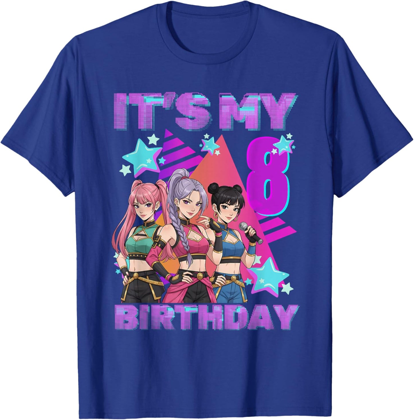 8 Years Birthday K Pop Kids 8th Birthday Girl K-Pop T-Shirt - T-Shirt | Royal
