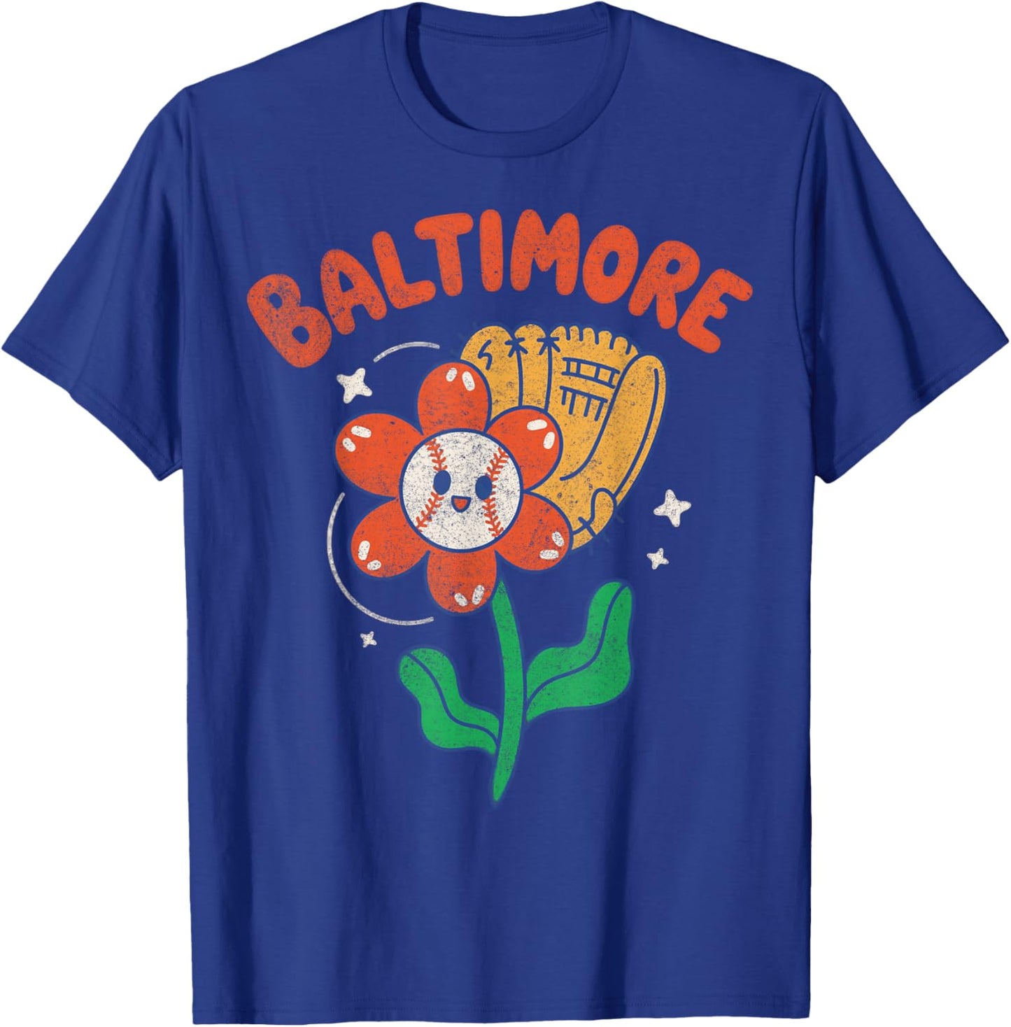 Baltimore Flower T-Shirt - T-Shirt | Royal