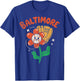 Baltimore Flower T-Shirt - T-Shirt | Royal