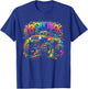 Monster Truck Retro Colorful Graffiti Toddlers Youth Adults T-Shirt - T-Shirt | Royal