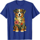 Floral Australian Shepherd Aussie Lover Dog Moms Mama Women T-Shirt - T-Shirt | Royal