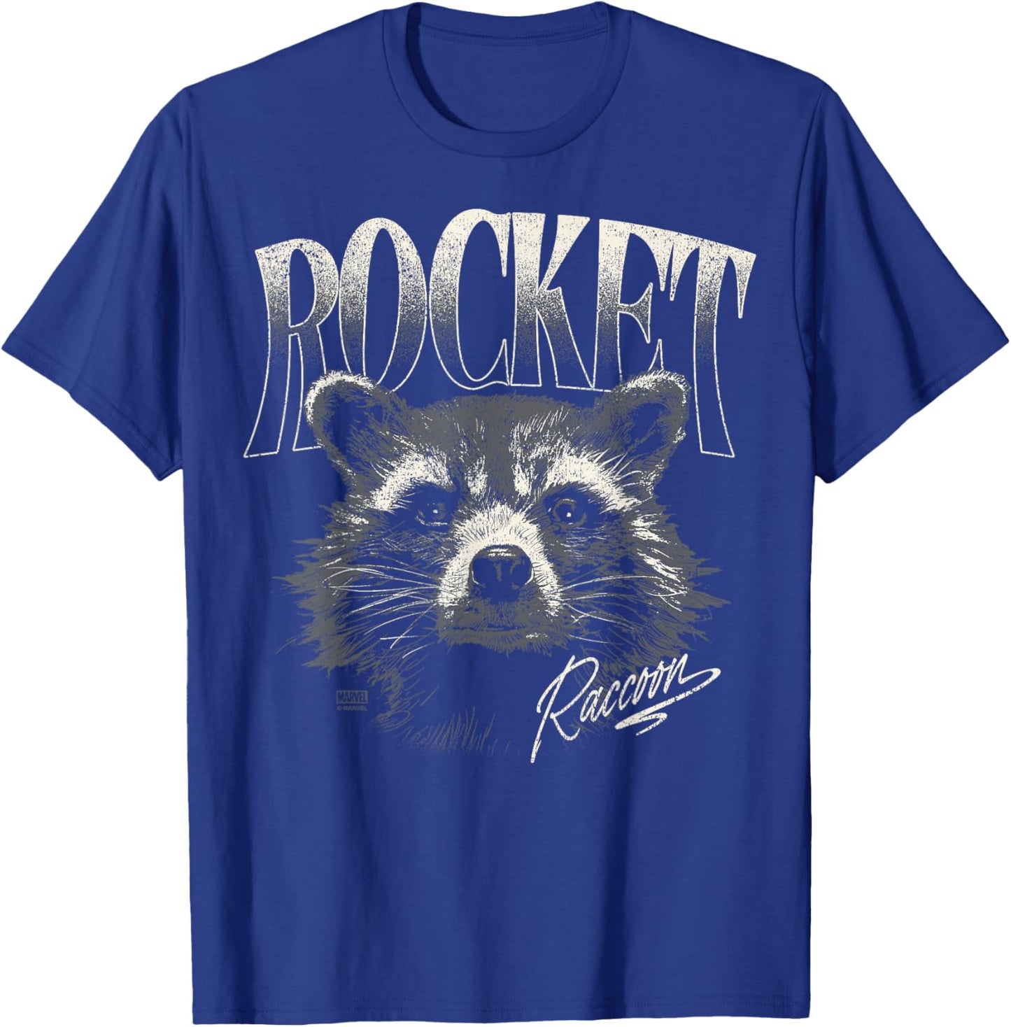 Guardians of The Galaxy - Rocket Raccoon Portrait T-Shirt - T-Shirt | Royal