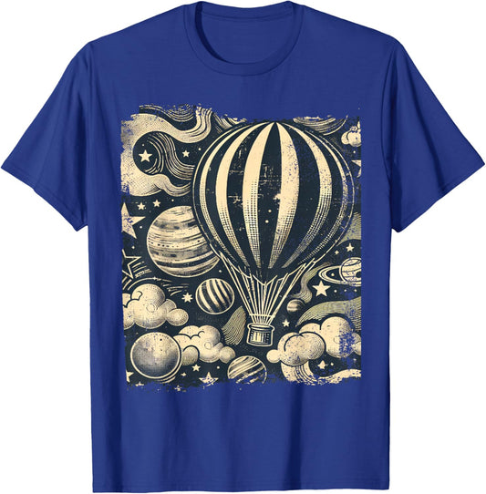 Vintage Hot Air Balloon T-Shirt - T-Shirt | Royal