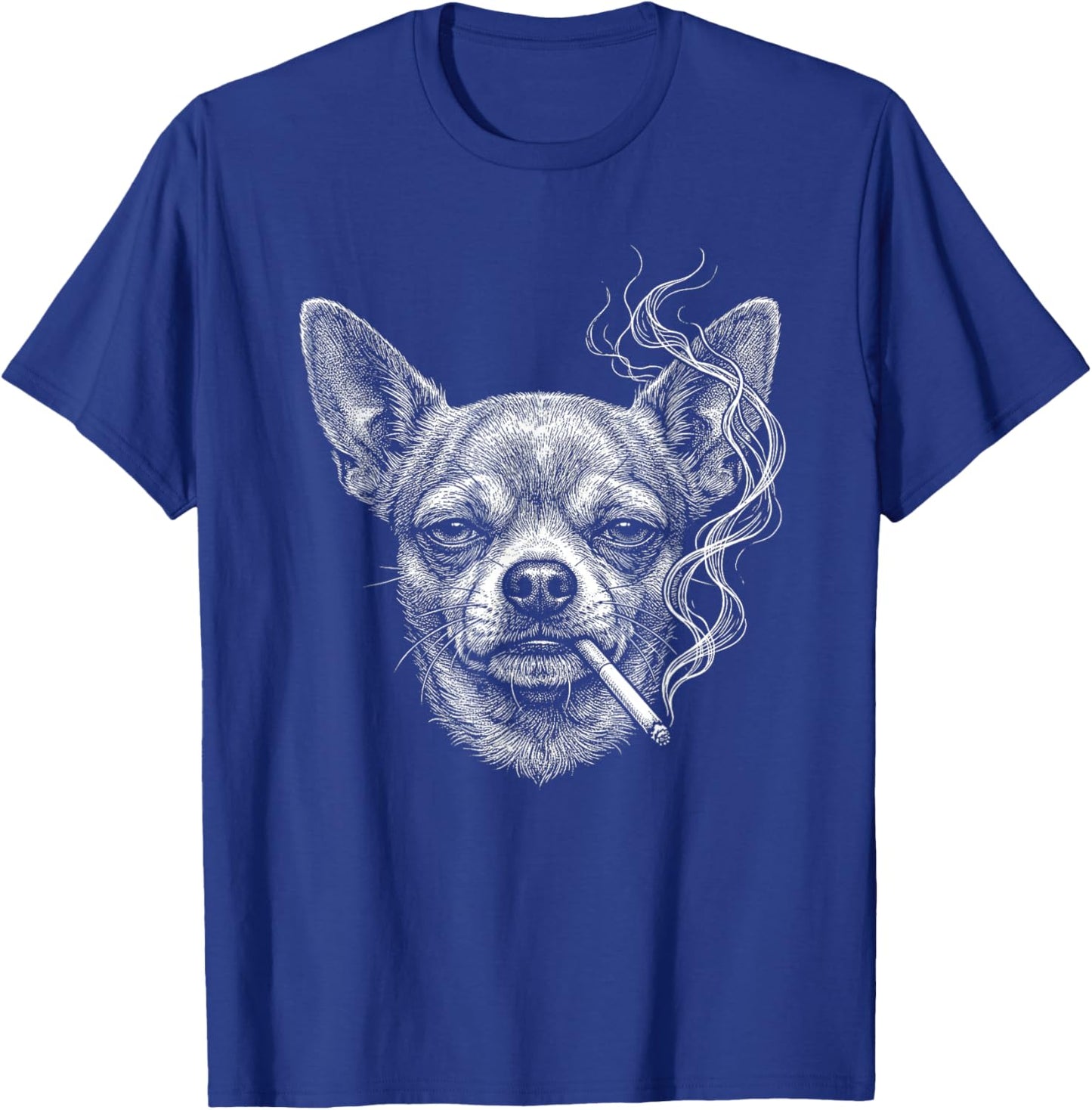 Drôle Chihuahua Chien Fumant Cigarette Brainrot Meme T-Shirt - T-Shirt | Royal